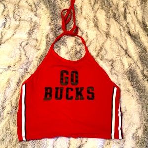 NWOT Ohio State VS PINK crop top